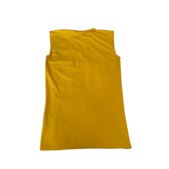 Game Gear Teen Junior LG Yellow Athletic Sleeveless T-shirt Compression Tank Top - Picture 3 of 9